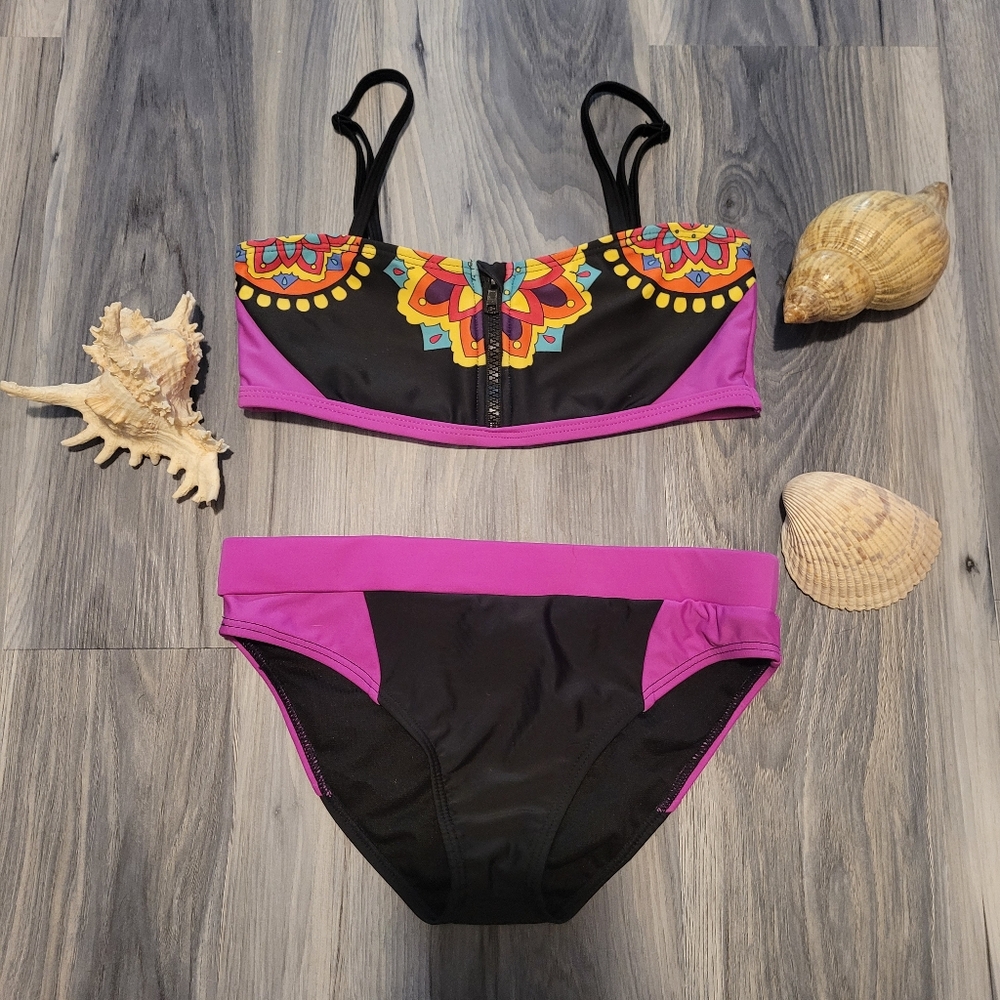 NWOT Girls Limeapple Bikini